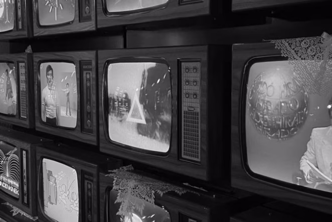 Écrans de télévision affichant des images scientifiques